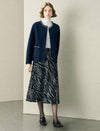Tweed Wool-Blend Embellished Trim Jacket