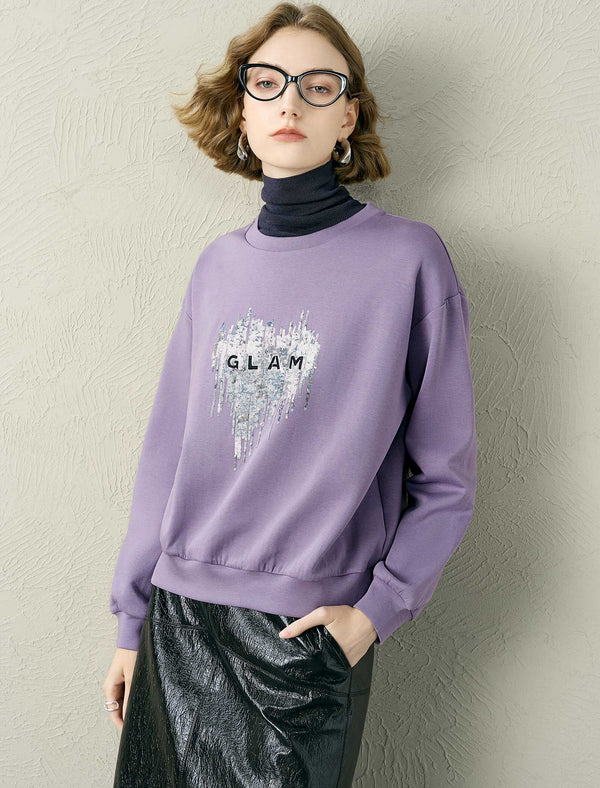 Tencel-Blend Drop Shoulder Sweatshirt