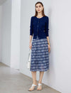 Vintage Geometric Print Skirt