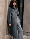100% Wool Hooded Coat