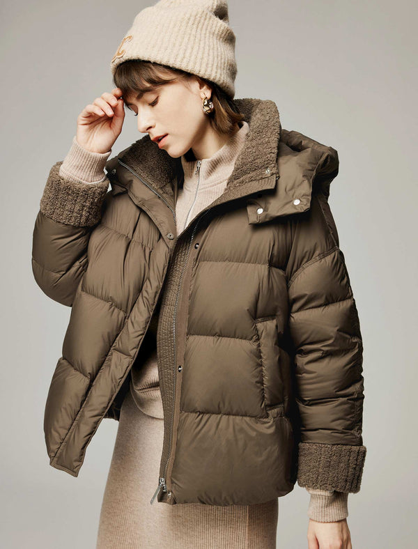 Sherpa Trim Down Jacket