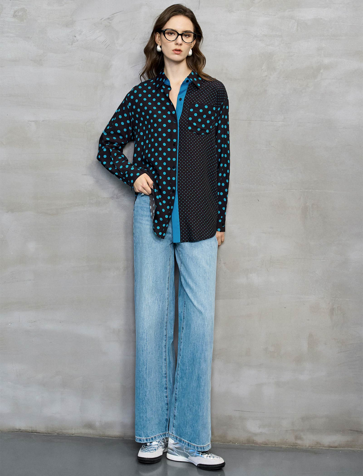 Light Wash High Rise Wide Leg Jeans