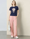 Drawstring Wide‑Leg Casual Pants