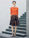 Classic Floral Print Skirt