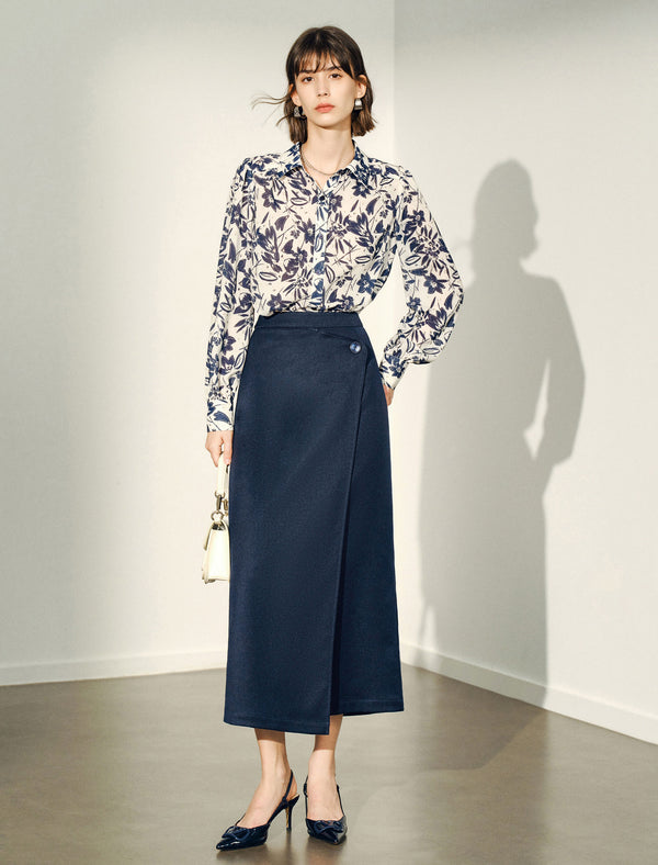 Floral Print Button Down Shirt