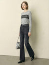 Black High-Waist Flare Jeans