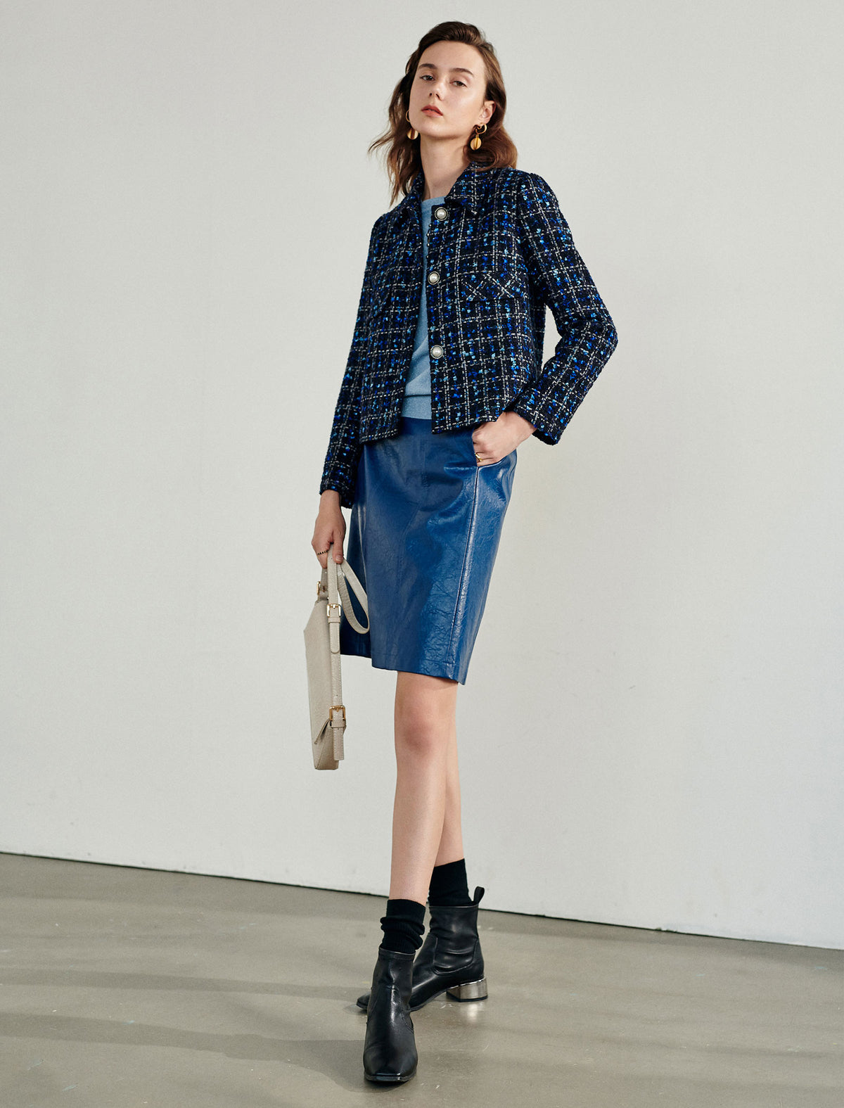 Classic Textured Tailored Pants