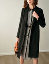 Black Longline Blazer Trench Coat