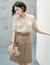 Belted Midi Skirt