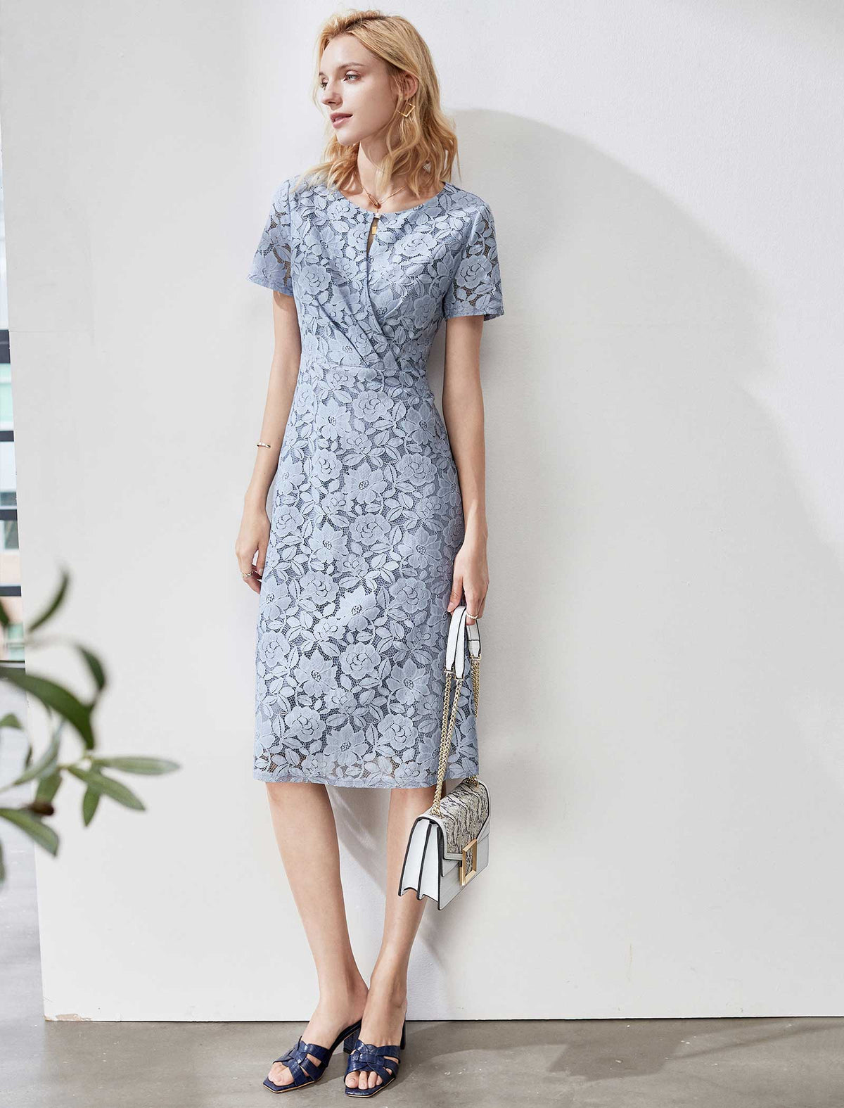 Flattering Lace A-Line Dress