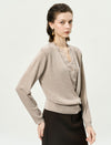 V-Neck Lace Detail Cardigan
