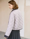 Quilted Contrast Collar And Cuffs Down Jacket