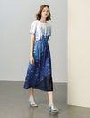 Ocean Breeze Round Neck Midi Dress