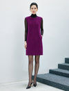 Wool Blend Sleeveless Midi Dress