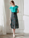 Silk Polka Dot Skirt