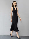 Elegant V-Neck Mermaid Hem Evening Gown