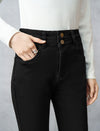 Black High-Waisted Flare Jeans