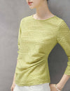 Textured Round Neck Long Sleeve Knit Top