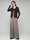 Blend Textured Long Sleeve Button Front Cardigan