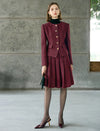 Burgundy Sequin Two‑Piece Set