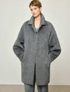 100% Alpaca Oversized Classic Collar Wool Coat