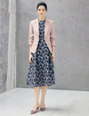 Single Gold Button Fitted Short Blazer