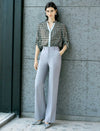 High-Rise Wide Flare Dress Pants