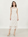 Romantic Embroidered Lace Sleeveless Gown