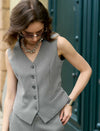 Classic Solid Color Tailored Waistcoat