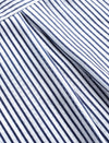 Simple Striped Jacquard Button-Down Shirt