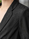 Lace Tailored Blazer with Three Quarter Sleeves