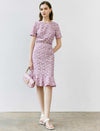 Lilac Lace Mermaid-Hem Dress