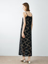 Black Floral Lace Maxi Slip Dress