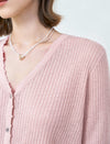 Ribbed Knit V-Neck Cardigan