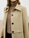 Collared Relaxed Straight-Fit Trench Coat