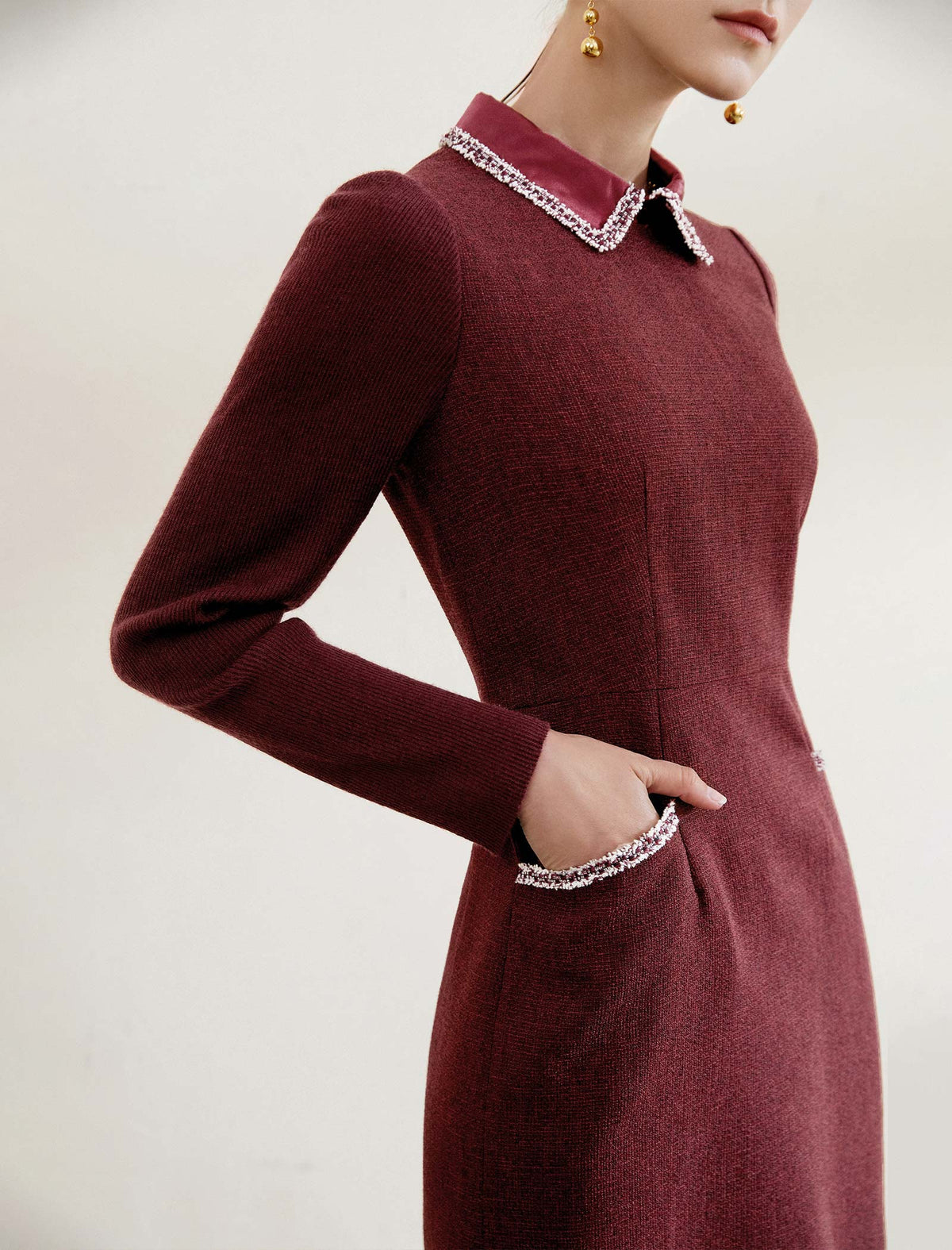 Classic Plaid Fitted Dress