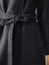 Wool-Blend Belted Coat