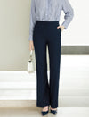 High‑Waist Micro‑Flare Suit Trousers