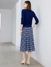Vintage Geometric Print Skirt