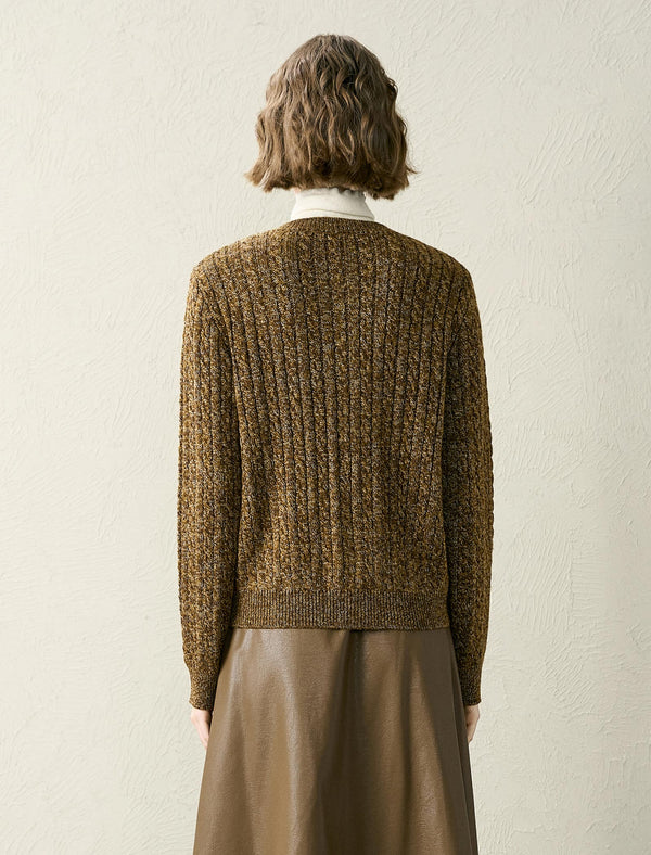 Bead Detail Wool Cardigan