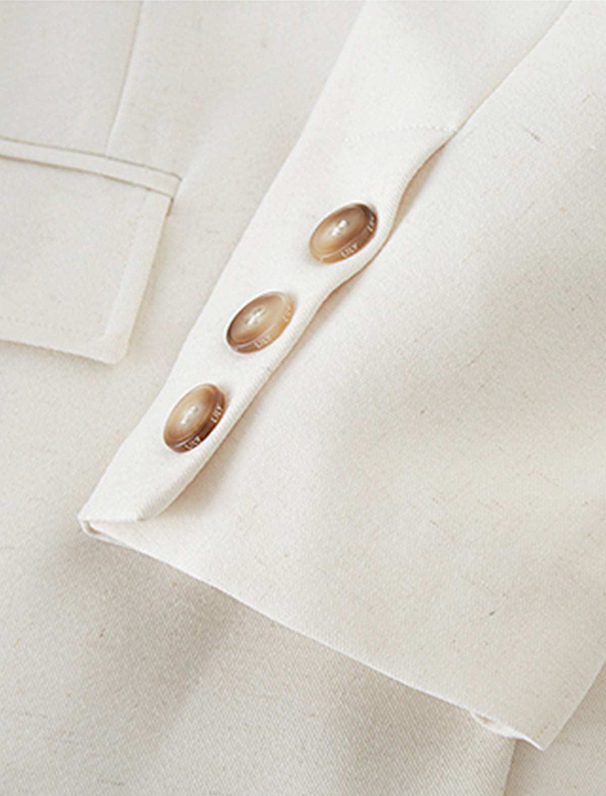 Linen Blend Relaxed Fit Tailored Blazer