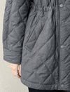 Quilted Polka Dot Padded Coat