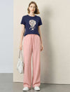 Drawstring Wide‑Leg Casual Pants