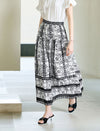 Retro Boho Printed Skirt