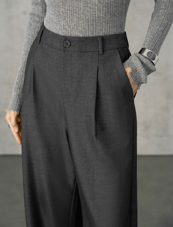 High-Waisted Wide-Leg Pants