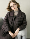 Knit Collar Short Down Jacket