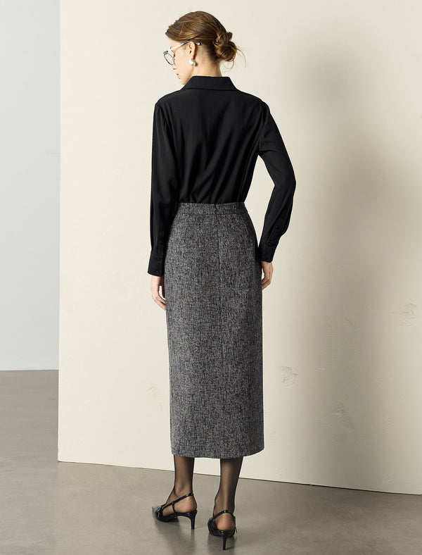 Embellished Collar Button-Down Shirt