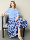 Pearl-Embellished Short Sleeve Knit Top