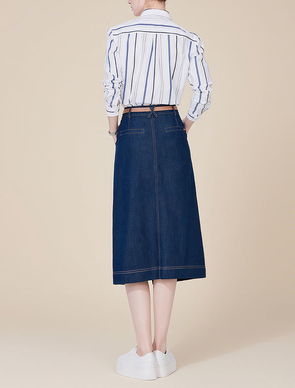 Striped Button-Down Shirt