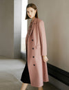 Gathered Waist Double-Breasted Trench Coat